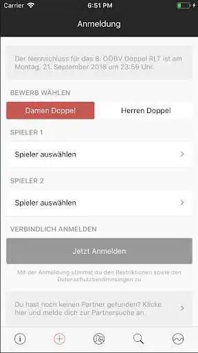 Play TA - Turnieranmeldung as an online game TA - Turnieranmeldung with UptoPlay