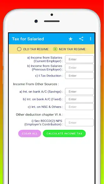 Play Tax Calculator for Salaried as an online game Tax Calculator for Salaried with UptoPlay