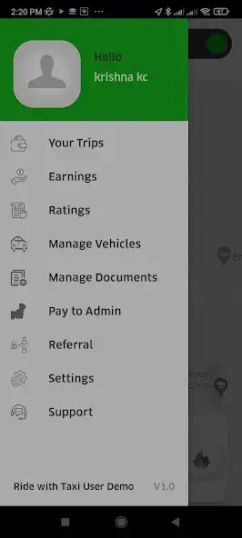 Play Taxi Booking Driver App Demo as an online game Taxi Booking Driver App Demo with UptoPlay