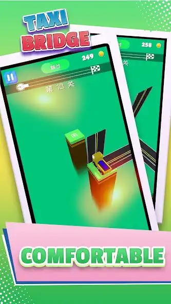 Play Taxi Bridge - Build a Board as an online game Taxi Bridge - Build a Board with UptoPlay