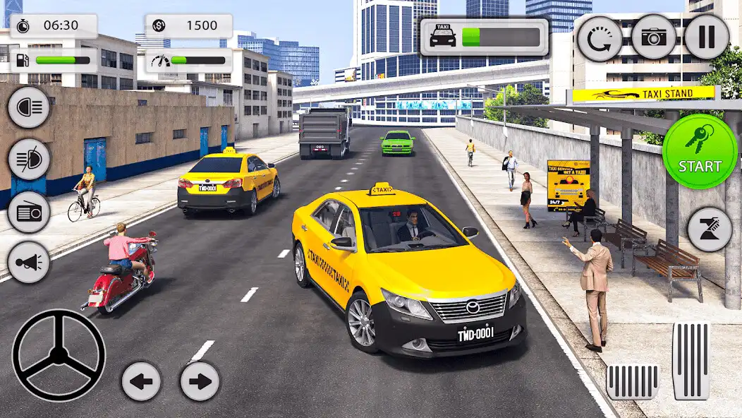 Play Taxi Car Driving Simulator as an online game Taxi Car Driving Simulator with UptoPlay