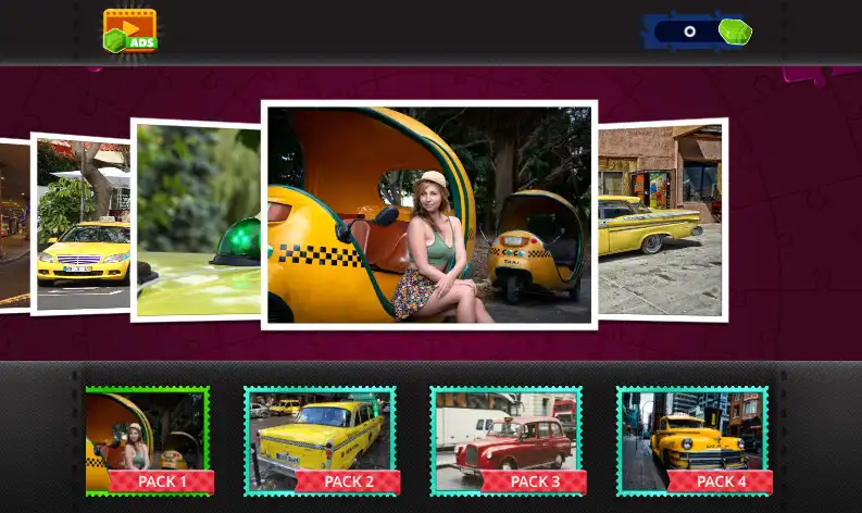 Play Taxi Jigsaw - Puzzle Games as an online game Taxi Jigsaw - Puzzle Games with UptoPlay