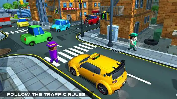 Play Taxi Simulator: Blocky Taxi Game Play Taxi Simulator: Blocky Taxi Game
