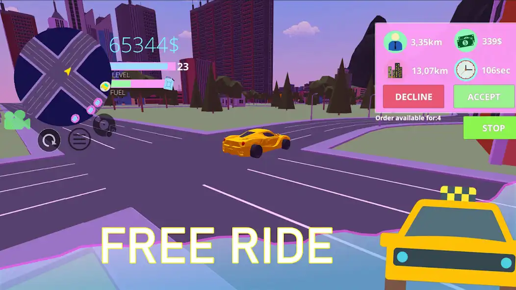 Play Taxi Simulator: Low Poly  and enjoy Taxi Simulator: Low Poly with UptoPlay
