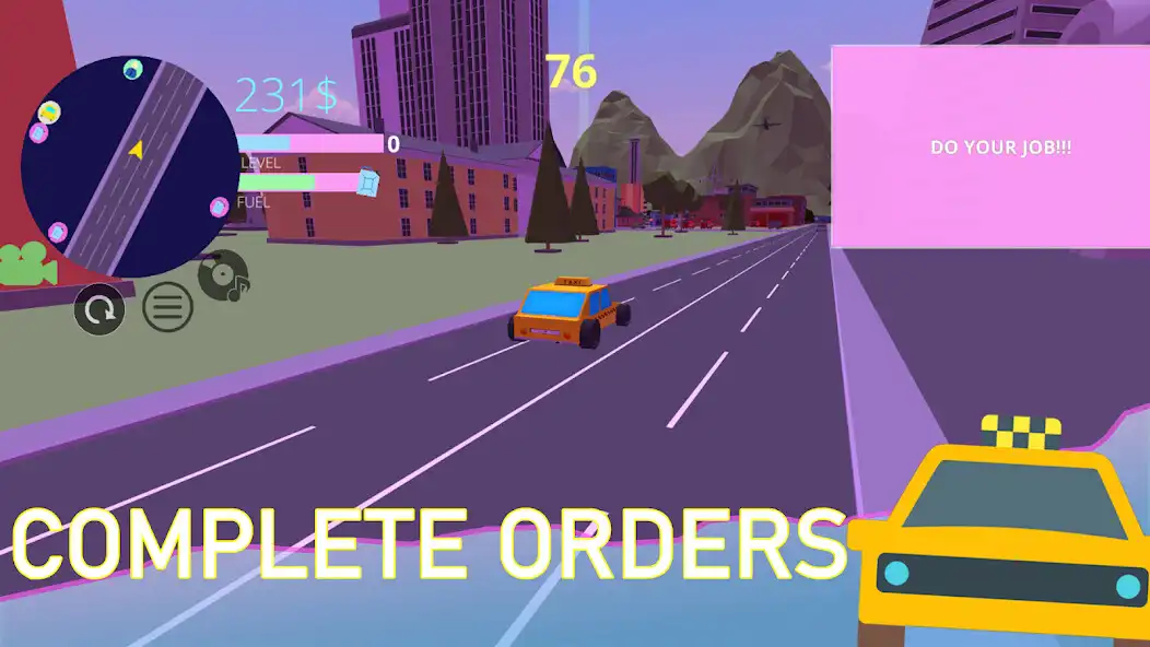 Play Taxi Simulator: Low Poly as an online game Taxi Simulator: Low Poly with UptoPlay