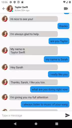 Play Taylor Swift - fake chat - video call and enjoy Taylor Swift - fake chat - video call with UptoPlay Play Taylor Swift - fake chat - video call and enjoy Taylor Swift - fake chat - video call with UptoPlay