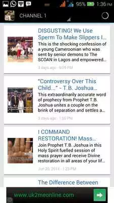 Play TB Joshua live Play TB Joshua live