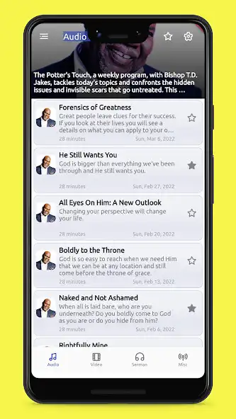 Play TD Jakes Sermons  and enjoy TD Jakes Sermons with UptoPlay