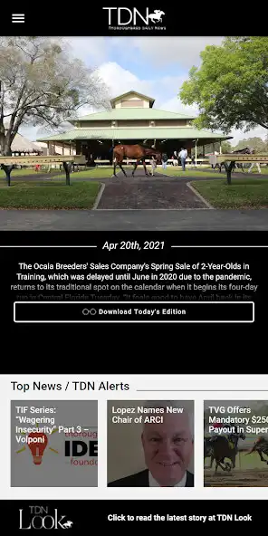 Play TDN: Thoroughbred Daily News  and enjoy TDN: Thoroughbred Daily News with UptoPlay