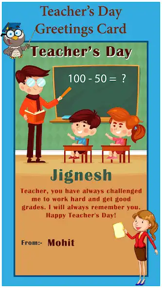 Play Teachers Day Greeting Card Maker  and enjoy Teachers Day Greeting Card Maker with UptoPlay