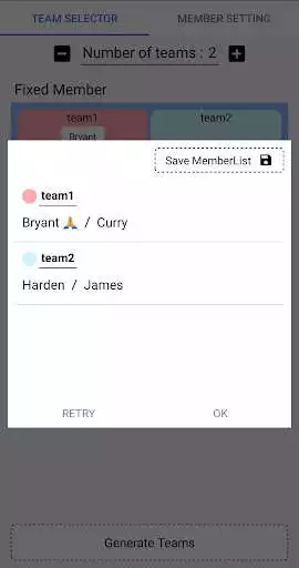 Play Team Maker as an online game Team Maker with UptoPlay