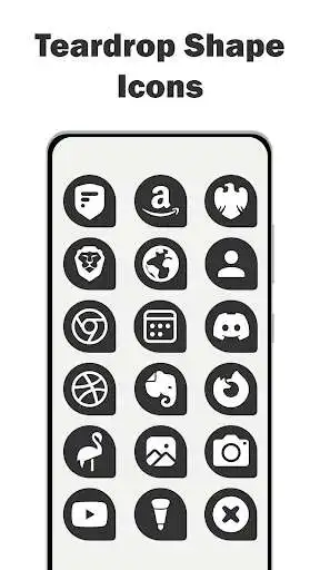 Play Teardrop Dark - Icon Pack  and enjoy Teardrop Dark - Icon Pack with UptoPlay