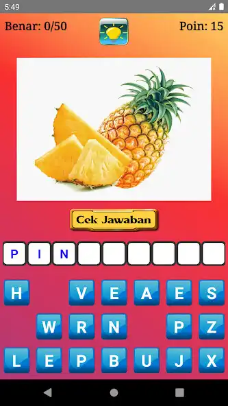 Play Tebak Buah Bahasa Inggris as an online game Tebak Buah Bahasa Inggris with UptoPlay