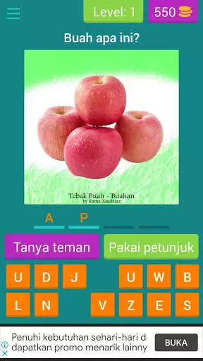 Play Tebak Buah - Buahan  and enjoy Tebak Buah - Buahan with UptoPlay
