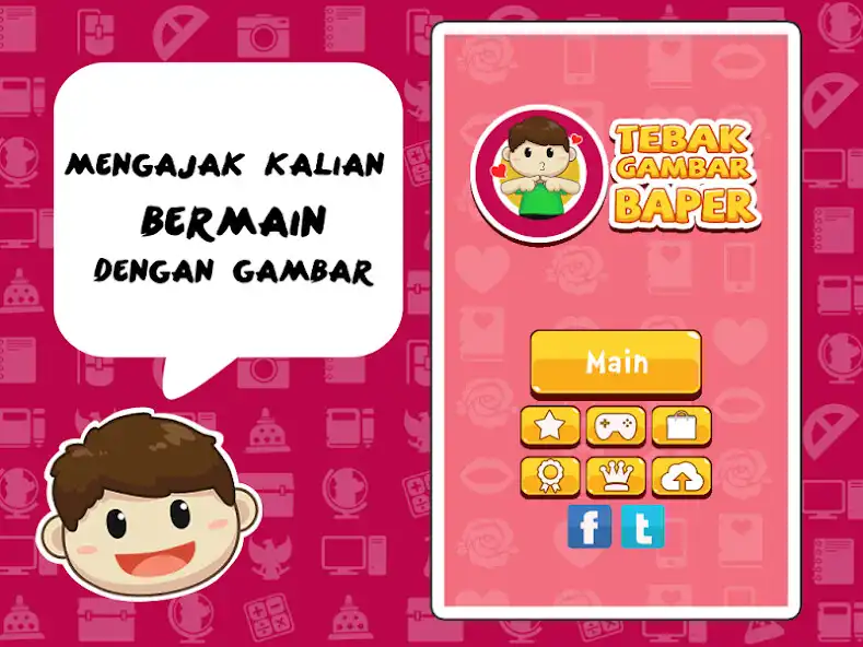 Play Tebak Gambar Baper  and enjoy Tebak Gambar Baper with UptoPlay