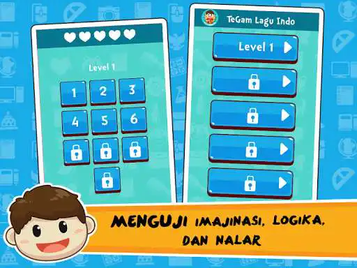 Play Tebak Gambar Lagu Indonesia as an online game Tebak Gambar Lagu Indonesia with UptoPlay