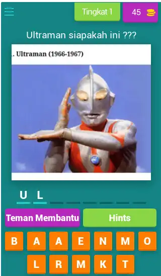 Play Tebak gambar nama ultraman  and enjoy Tebak gambar nama ultraman with UptoPlay