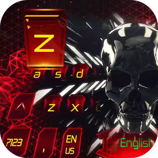 Free play online Tech 3D skull Eva keyboard  APK