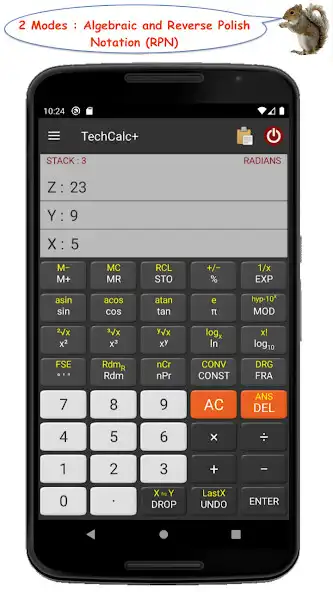 Play TechCalc+ Calculator as an online game TechCalc+ Calculator with UptoPlay