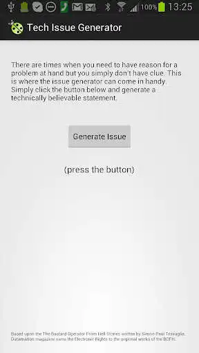Play Tech Issue Generator  and enjoy Tech Issue Generator with UptoPlay