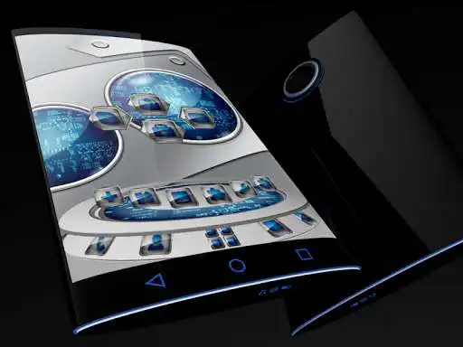 Play Tech Neon theme for Next Launcher as an online game Tech Neon theme for Next Launcher with UptoPlay