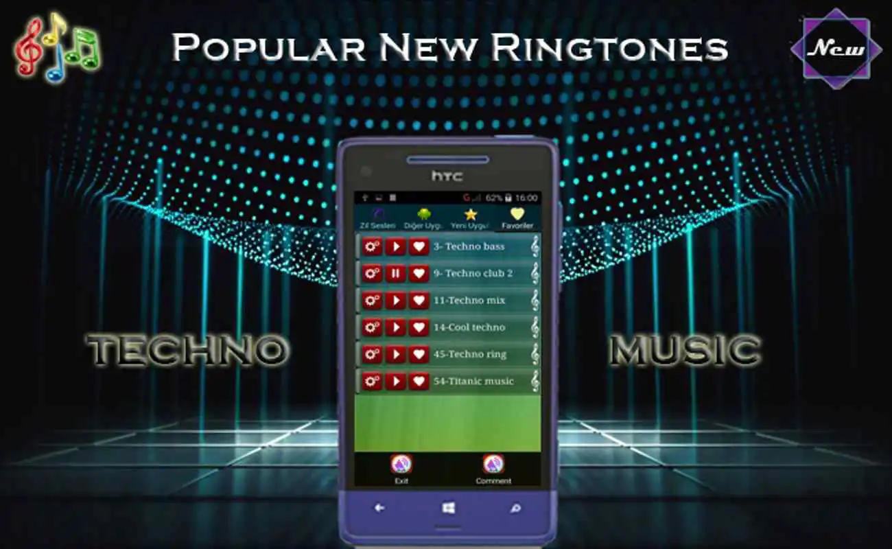 Play Techno ringtones (New)