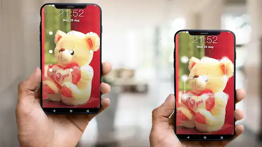Play Teddy Bear Pattern Lock Screen