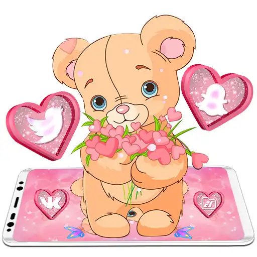 Play Teddy Bear Pink Launcher Theme APK Play Teddy Bear Pink Launcher Theme APK