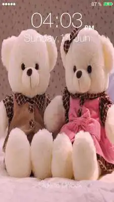 Play Teddy Bear Pin Screen Lock