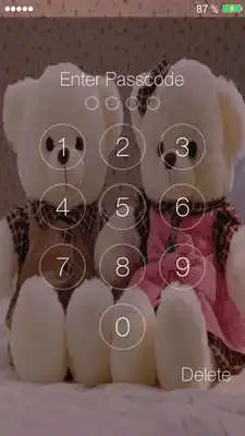 Play Teddy Bear Pin Screen Lock