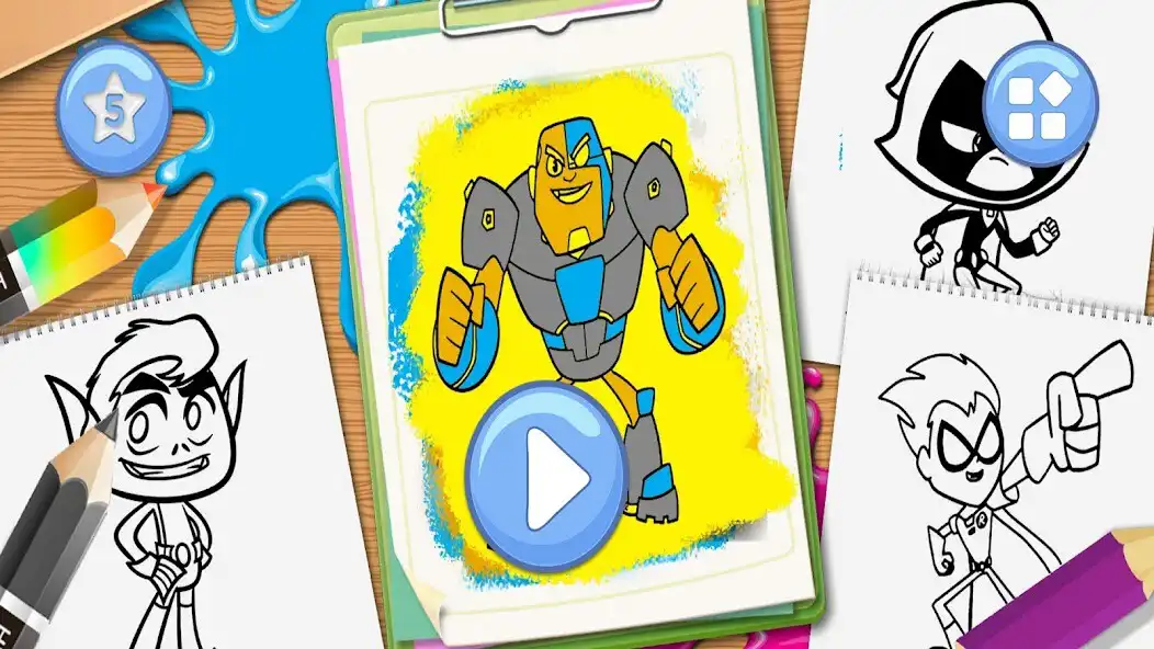 Play Teen Coloring Book Titans Hero and enjoy Teen Coloring Book Titans Hero with UptoPlay Play Teen Coloring Book Titans Hero and enjoy Teen Coloring Book Titans Hero with UptoPlay