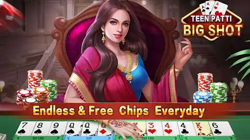 Play Teen Patti Bigshot - 3 Patti & Rummy as an online game Teen Patti Bigshot - 3 Patti & Rummy with UptoPlay