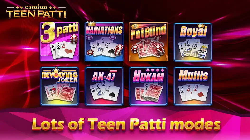 Play Teen Patti Comfun Card Online as an online game Teen Patti Comfun Card Online with UptoPlay