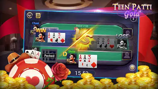 Play Teen Patti Gold - 3 Patti Game as an online game Teen Patti Gold - 3 Patti Game with UptoPlay