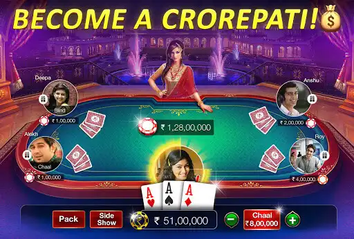 Play Teen Patti Gold Poker  Rummy  and enjoy Teen Patti Gold Poker  Rummy with UptoPlay