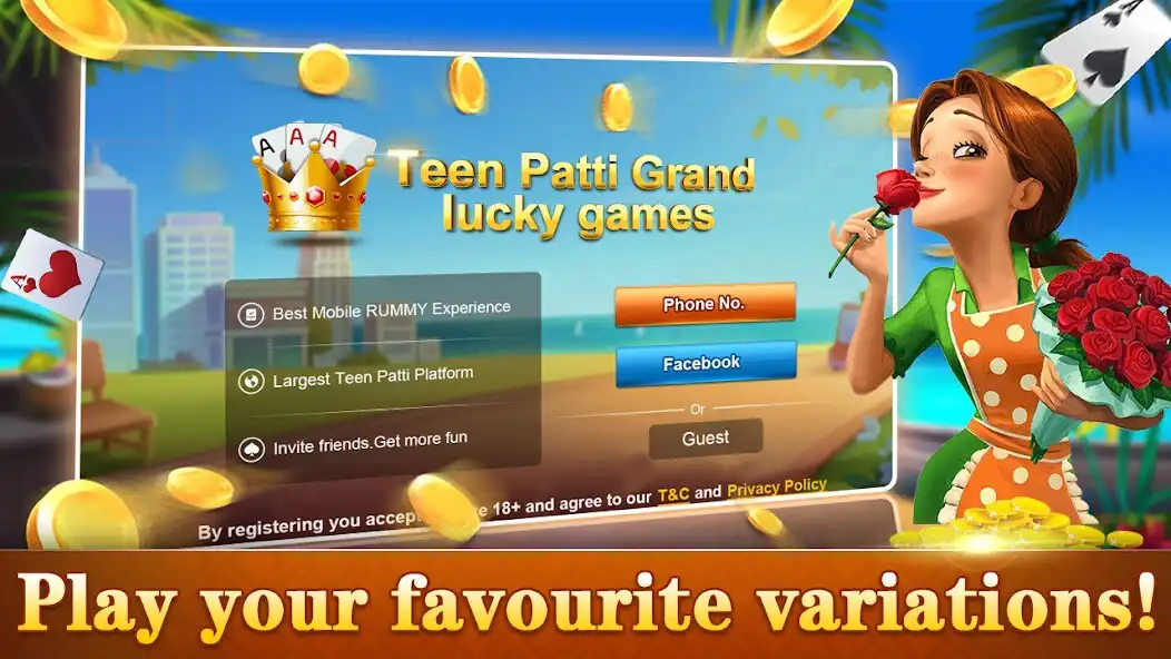 Play Teen Patti Grand - lucky games  and enjoy Teen Patti Grand - lucky games with UptoPlay