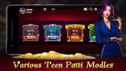 Play Teen Patti King as an online game Teen Patti King with UptoPlay