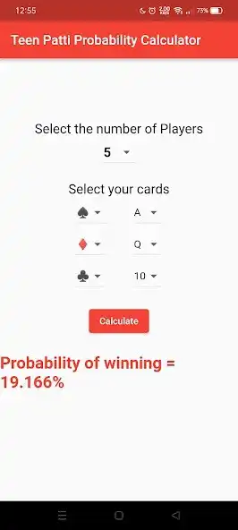 Play TeenPattiProbabilityCalculator as an online game TeenPattiProbabilityCalculator with UptoPlay