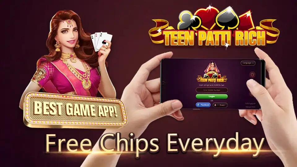 Play Teen Patti Rich - Best 3 Patti  Rummy  Poker as an online game Teen Patti Rich - Best 3 Patti  Rummy  Poker with UptoPlay