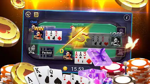 Play Teen Patti Vungo - Free online 3 Teen Patti as an online game Teen Patti Vungo - Free online 3 Teen Patti with UptoPlay