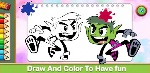 Play Teen Titans Coloring Book  and enjoy Teen Titans Coloring Book with UptoPlay