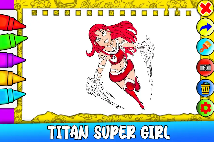 Play Teen Titans Coloring Heroes  and enjoy Teen Titans Coloring Heroes with UptoPlay