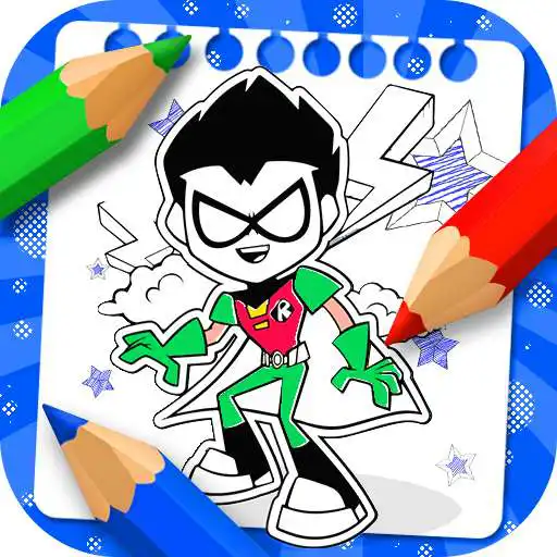 Play Teen Titans coloring the cartoon book APK