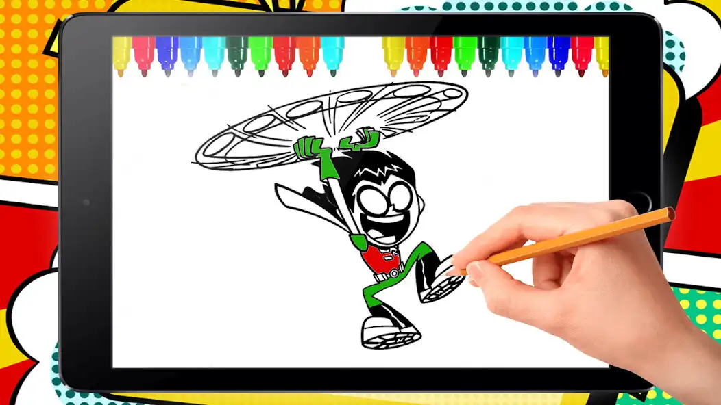 Play Teen Titans go coloring game  and enjoy Teen Titans go coloring game with UptoPlay