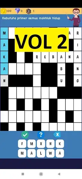 Play Teka-Teki Silang Vol 2 (UMUM) as an online game Teka-Teki Silang Vol 2 (UMUM) with UptoPlay