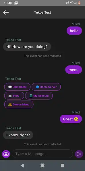 Play Tekos Chat as an online game Tekos Chat with UptoPlay