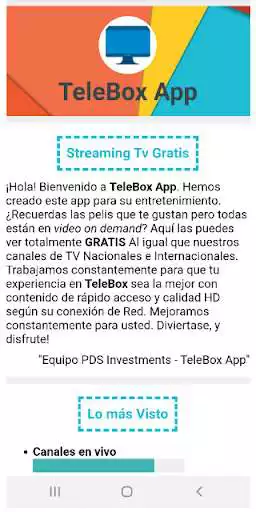 Play Telebox TV App as an online game Telebox TV App with UptoPlay
