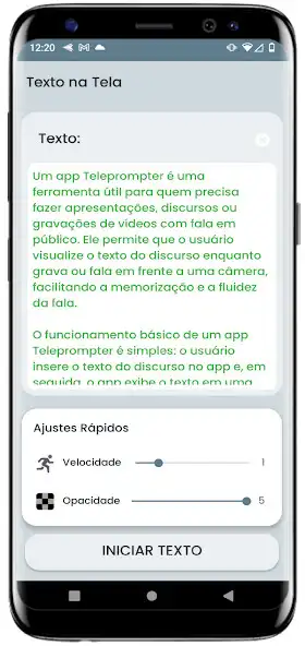 Play Teleprompter - Texto na Tela as an online game Teleprompter - Texto na Tela with UptoPlay