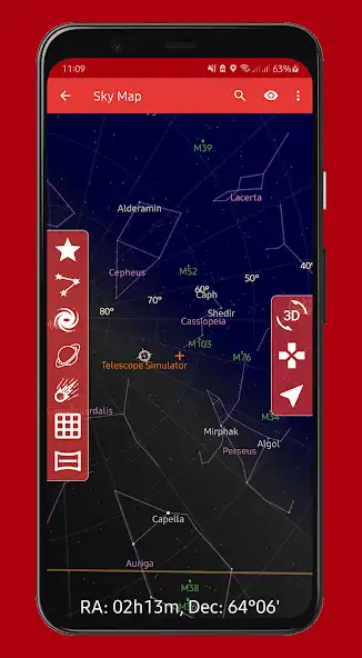Play Telescope.Touch planetarium as an online game Telescope.Touch planetarium with UptoPlay