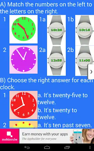 Play Telling the Time as an online game Telling the Time with UptoPlay